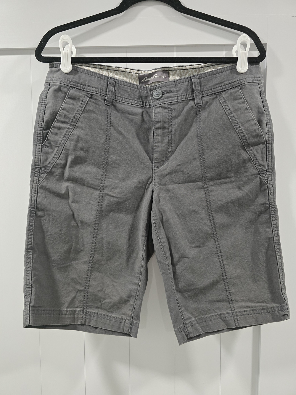 Eddie Bauer Women's Gray Cotton Shorts